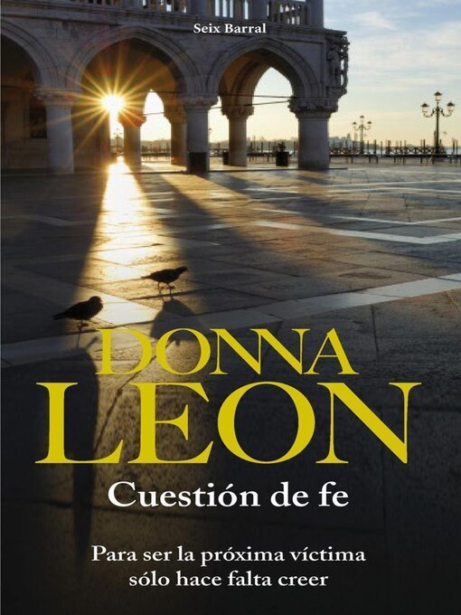 Title details for Cuestión de fe by Donna Leon - Available